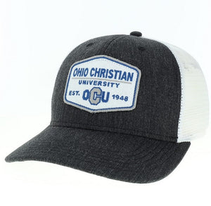 Mid-Pro Snapback Trucker Cap, Black/White (F24)