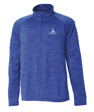 Ladies Space Dye Performance Pullover | Royal