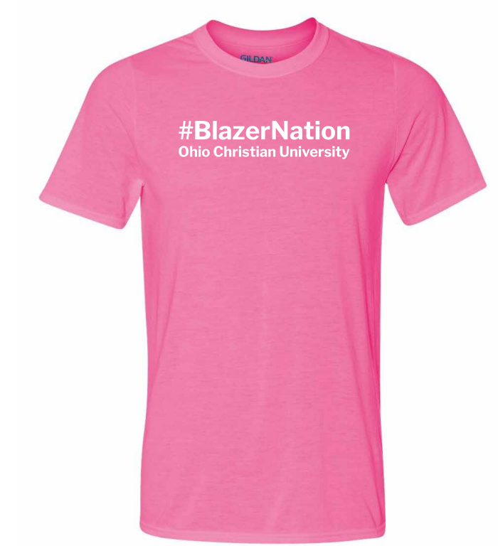 #BlazerNation Performance Tee, Hot Pink