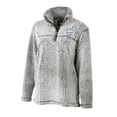 Sherpa Quarter Zip Pullover, Frosty Grey