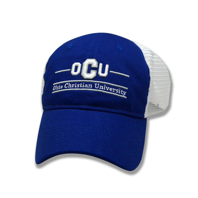 OCU Trailblazer Logo Bar Design Mesh Hat, Royal (F22)