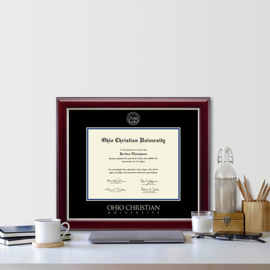 Church Hill Silver Embossed Diploma Frame in Gallery Silver #358485