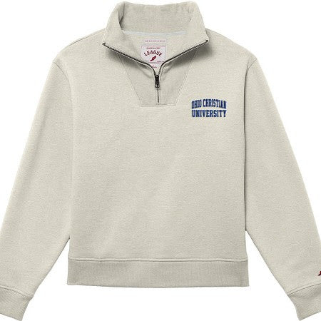 Ladies 1991 Brushes 1/4 Zip | Oatmeal