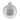 Glass Ball Ornament | Silver